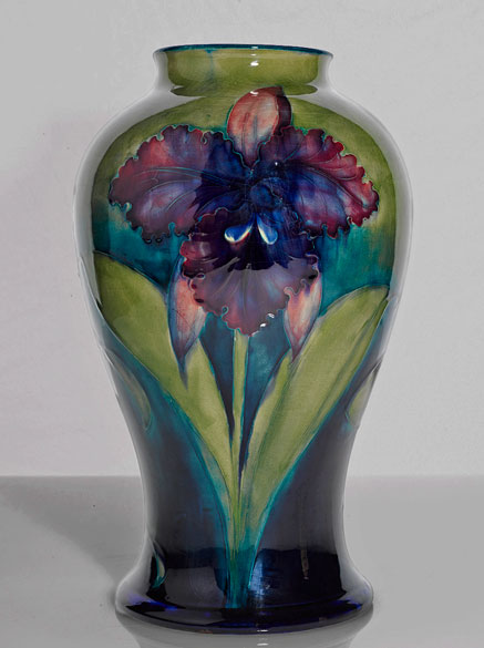 William-Moorcroft-baluster-vase William-Moorcroft-Orchid-vase-1916