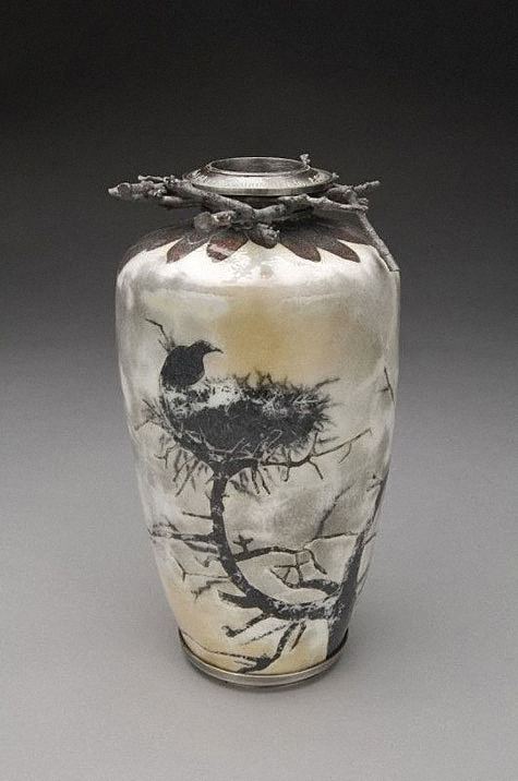 Yellowstone-Horizon-1-by-Harlan-W-Butt Yellowstone-Horizon-1,-copper,-enamel,--silver-by-Harlan-W-Butt