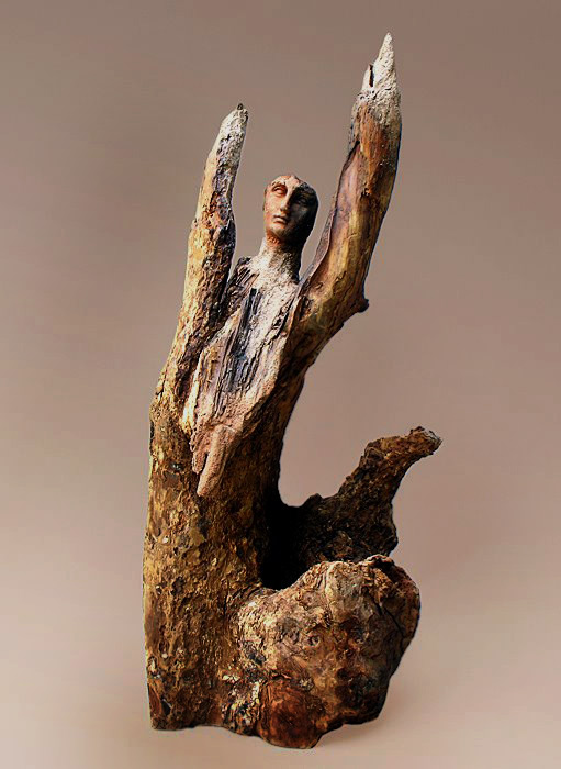 yiannis-nanouris-modern-sculpture-511x700 Yiannis-Nanouris-terracotta sculpture on wood