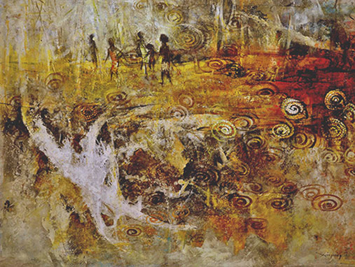 Zhou-Dream-Of-Land-125-x-165-cm Xiaoping Zhou-Dream Of Land-125-x-165-cm
