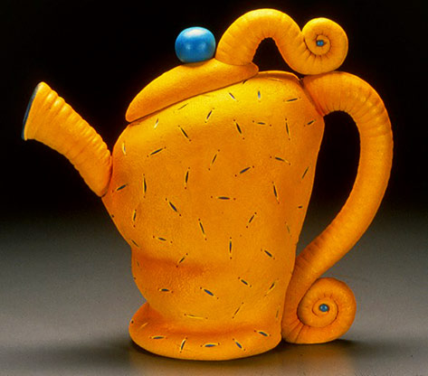 zimmerman98-yellow-sandbag-teapotRebecca-Mazur-(aka-Zimmerman),-Sandbag-Teapot,-1998 Rebecca Mazur-(aka-Zimmerman),-Sandbag-Teapot,-1998